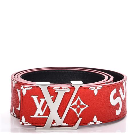 louis vuitton x supreme ua 38 belt price|supreme initiales belt.